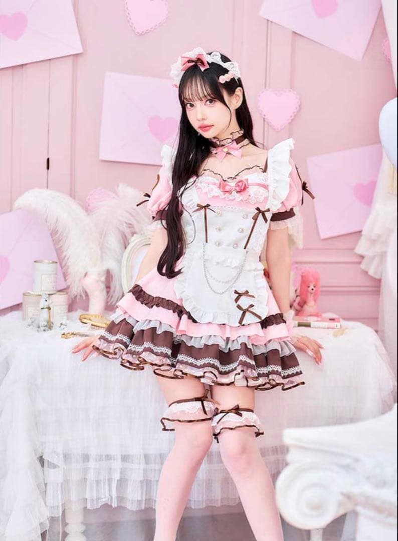 【完売品】Malymoon メルティホイップキャンディメイド ピンク