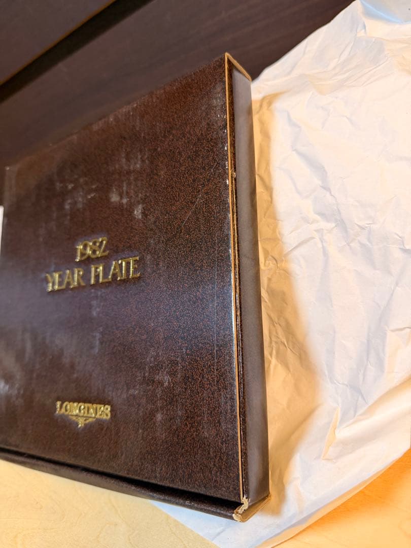 【希少・箱付き】LONGINESロンジン1982YEARPLATE 記念プレート