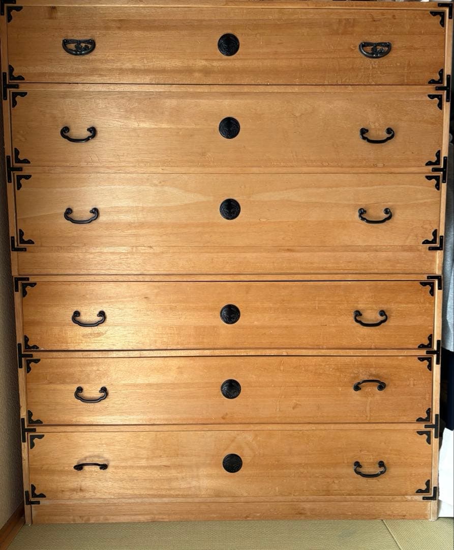 ⭐︎最終値下げ⭐︎木製和風箪笥 6引き出し アンティーク　家具　ヴィンテージ