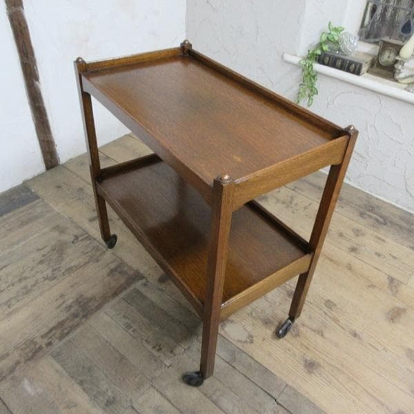 イギリス アンティーク 家具 キッチンワゴン トロリー カフェ 英国 6885d