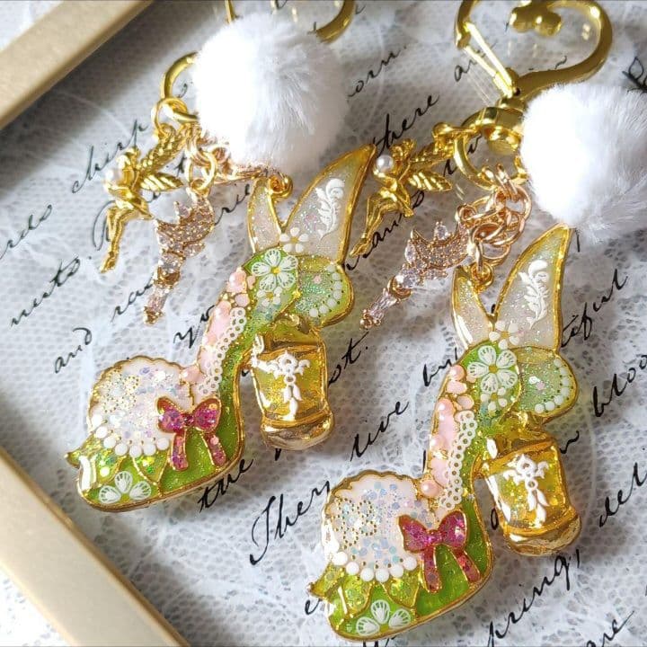 ♡プリンセス♡ハイヒール　アリス&うさぎ　他レジンキーホルダー計8点