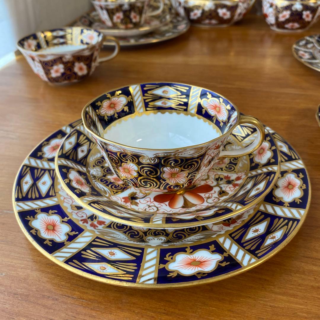 ロイヤルクラウンダービー　トラディショナルイマリ　古伊万里　5人用　ティーセット