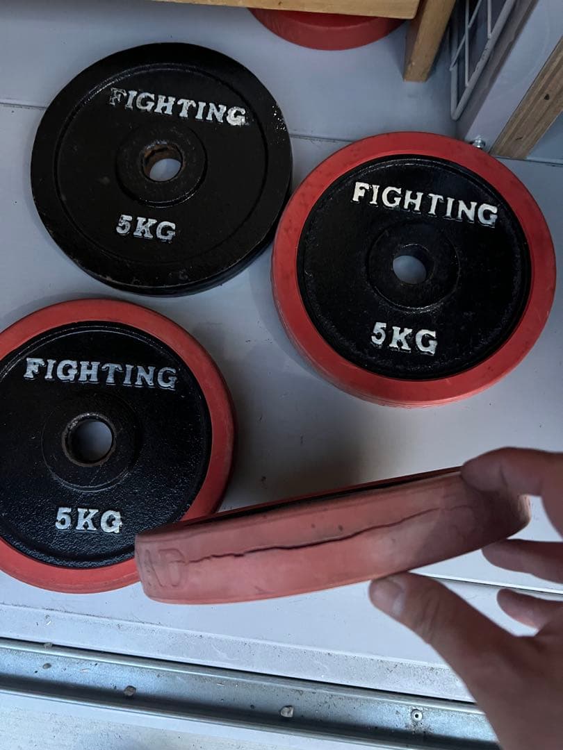 ファイティングロード　プレート 5キロ5枚7.5キロ1枚