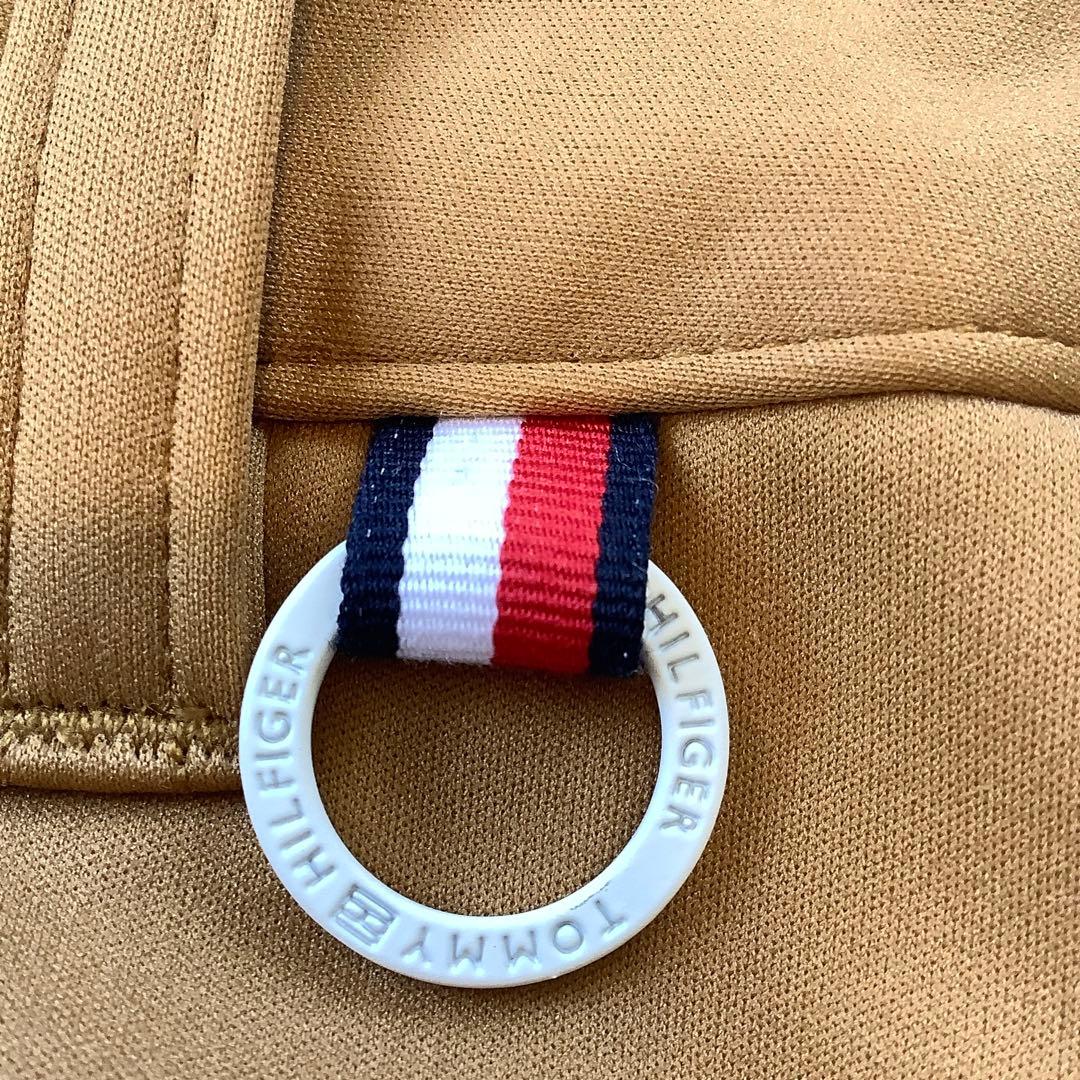 新品★トミーヒルフィガーゴルフ★ウィンドプルーフミニスカート裏起毛ボア★キャメル