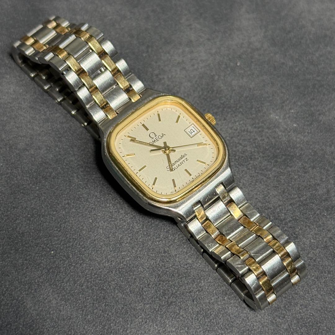 オメガ シーマスター スクエア レディース コンビカラー クォーツ 電池交換済み
