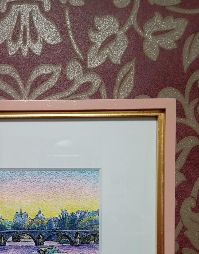 GV147★原画を飾る！！★師：平山郁夫★東京芸大卒★高級新品額装、フック付き！