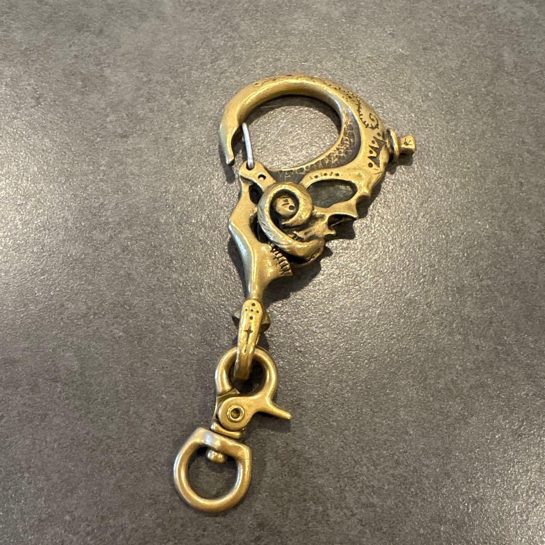 小物 galcia MUSTACHE SKULL KEYHOLDER