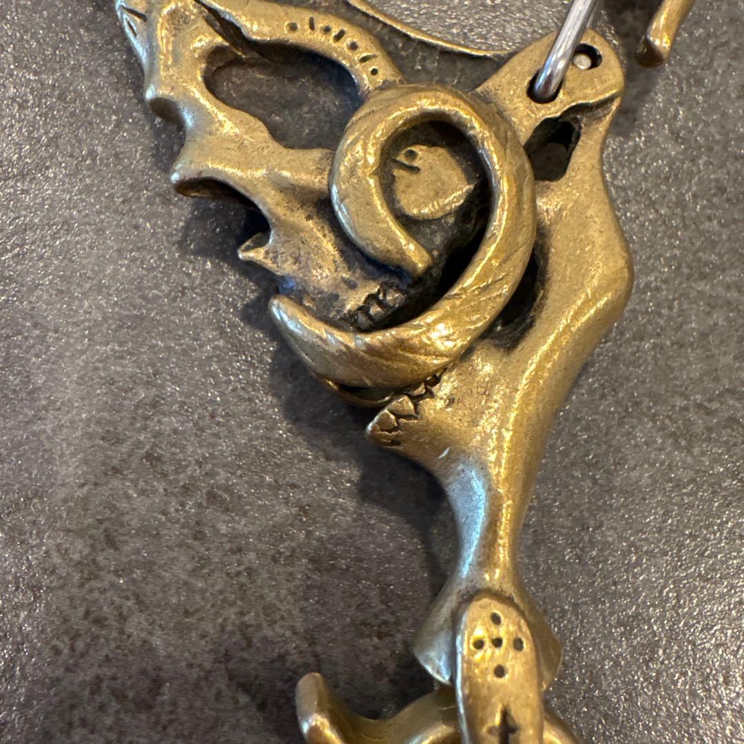 小物 galcia MUSTACHE SKULL KEYHOLDER