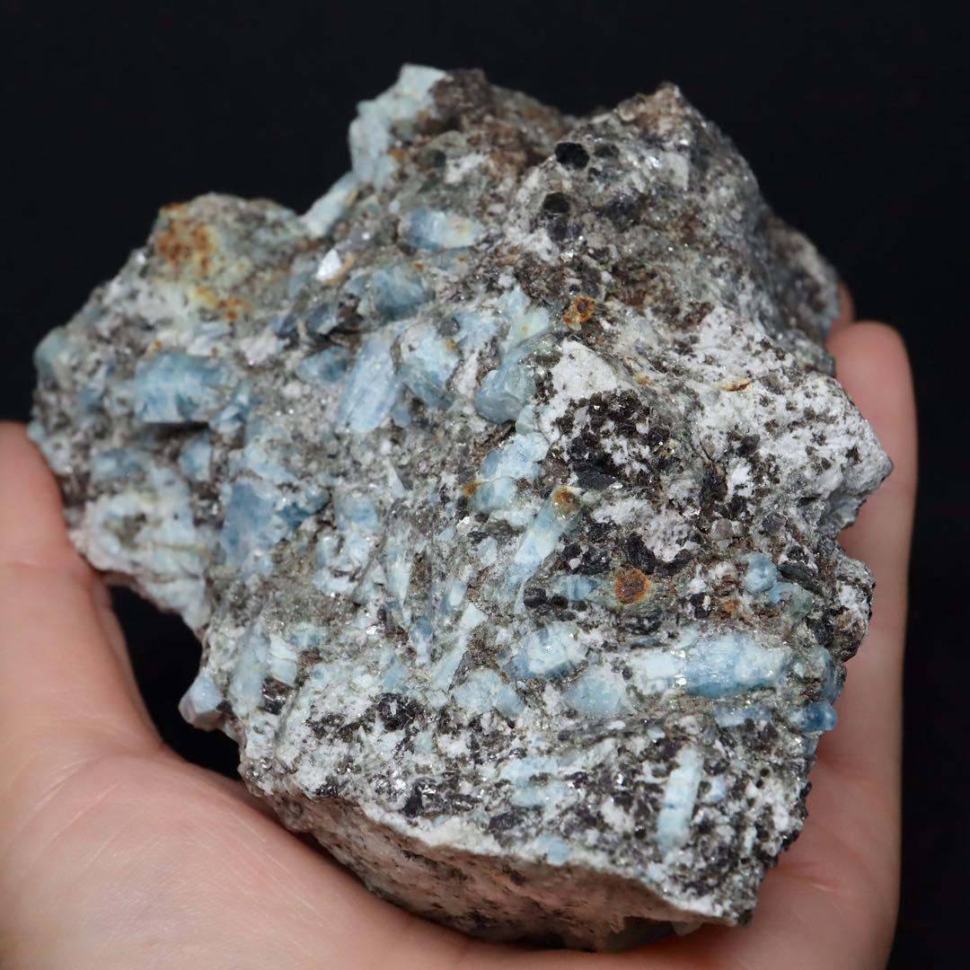 自主採掘！アクアマリン カリフォルニア産 548.5g　AQ254 原石　天然石