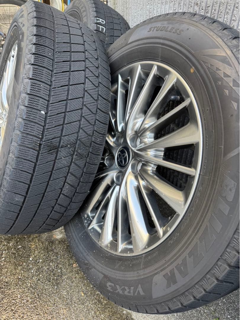 【美品】アルファード30後期 純正17インチ　スタッドレス&ホイールセット