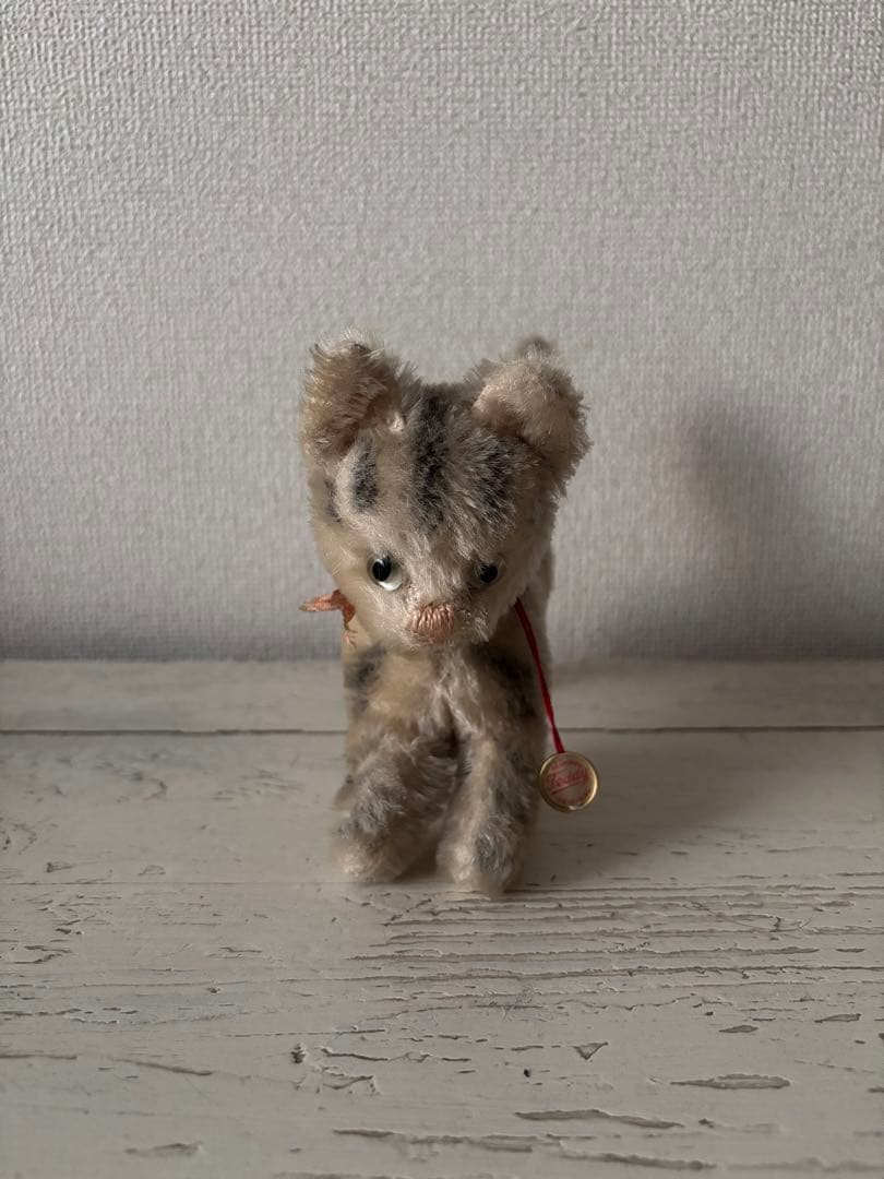 アンティーク ネコ シュタイフ ハーマン 猫 キジ トラ タビー ヴィンテージ