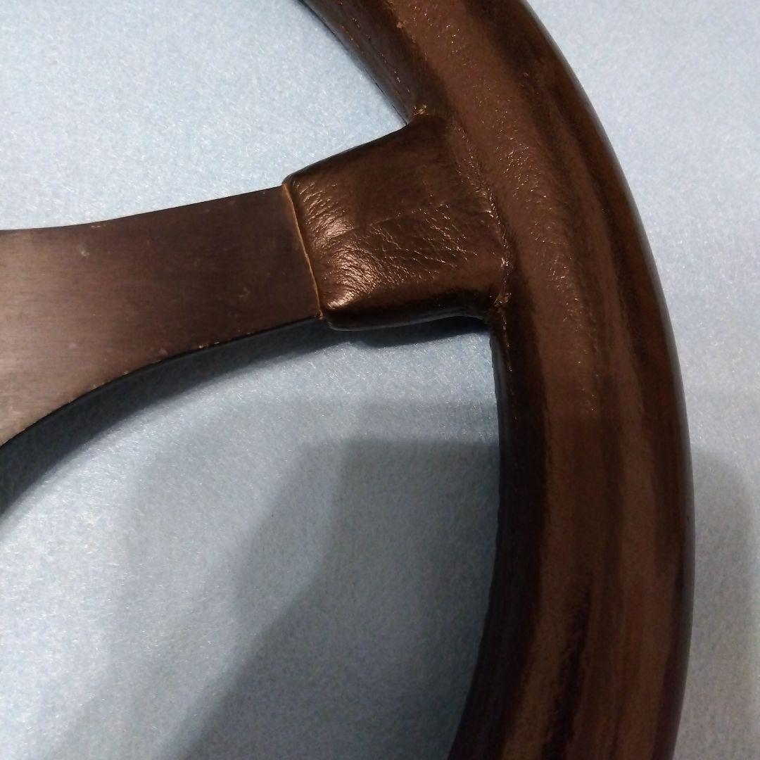 ビ*ト様 当時物❗旧車❗レザー ステアリング 3本スポーク