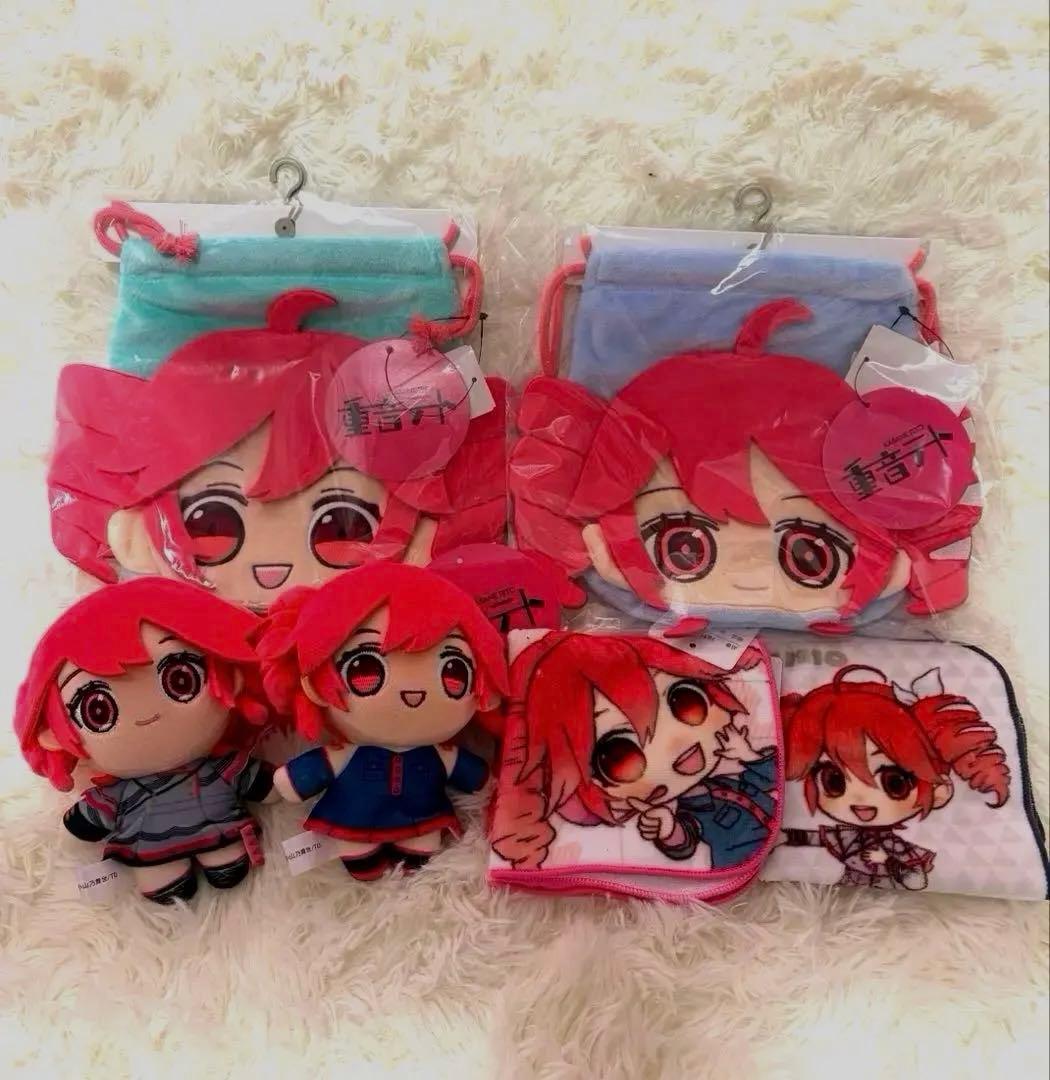 重音テト しまむら ぬいぐるみ マスコットチャーム 巾着袋 ハンカチ