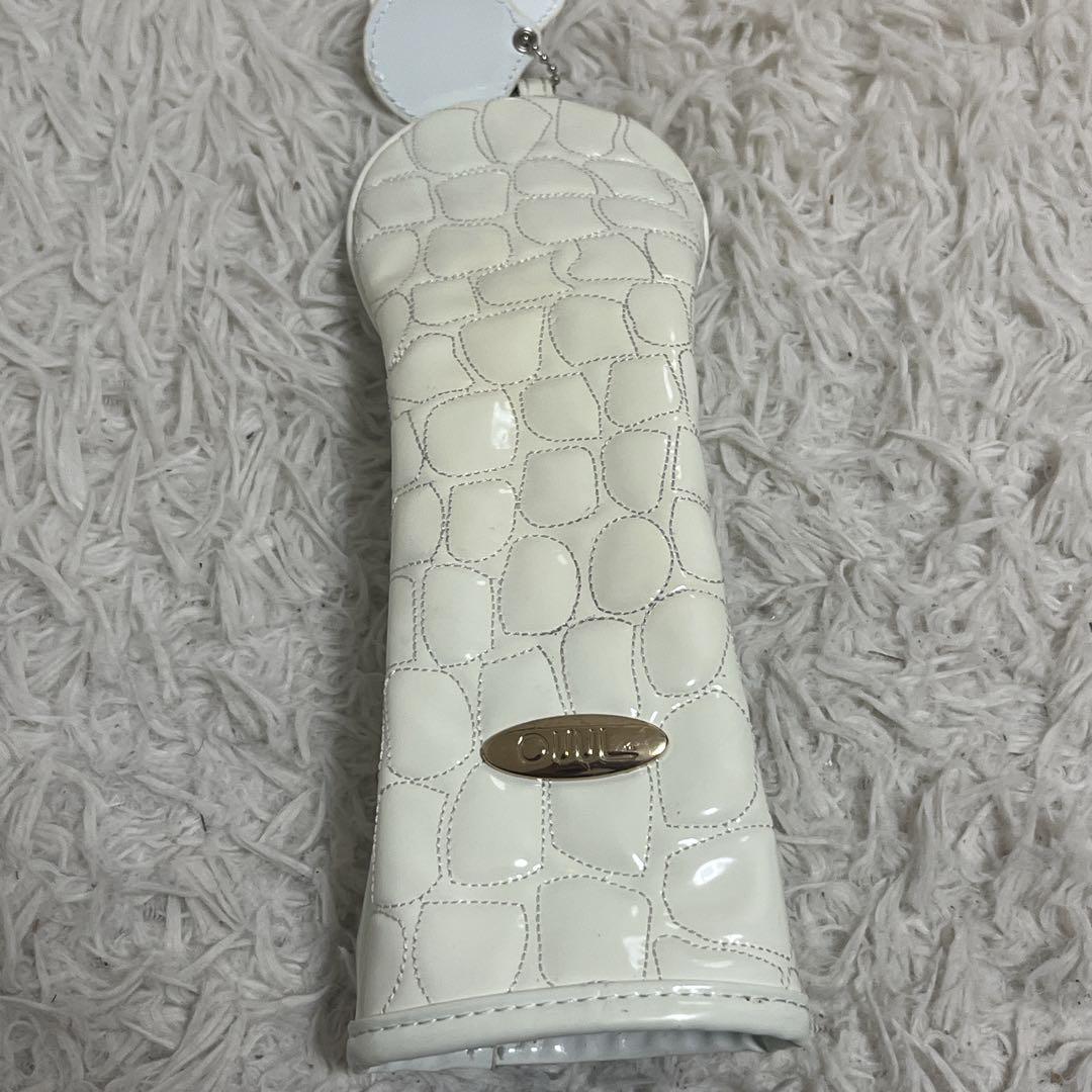 オウル OUUL ホワイトアリゲーター キャディバッグ ヘッドカバー付き