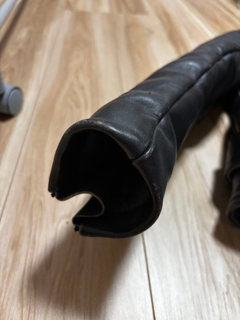 vanson ブラック レザー ライダースジャケット 40 C2