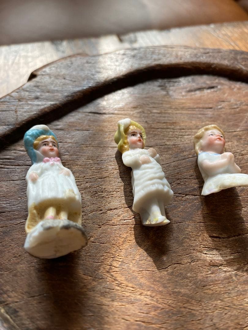 ドイツ　アンティーク　ミニ　ビスクドール　5体　陶器