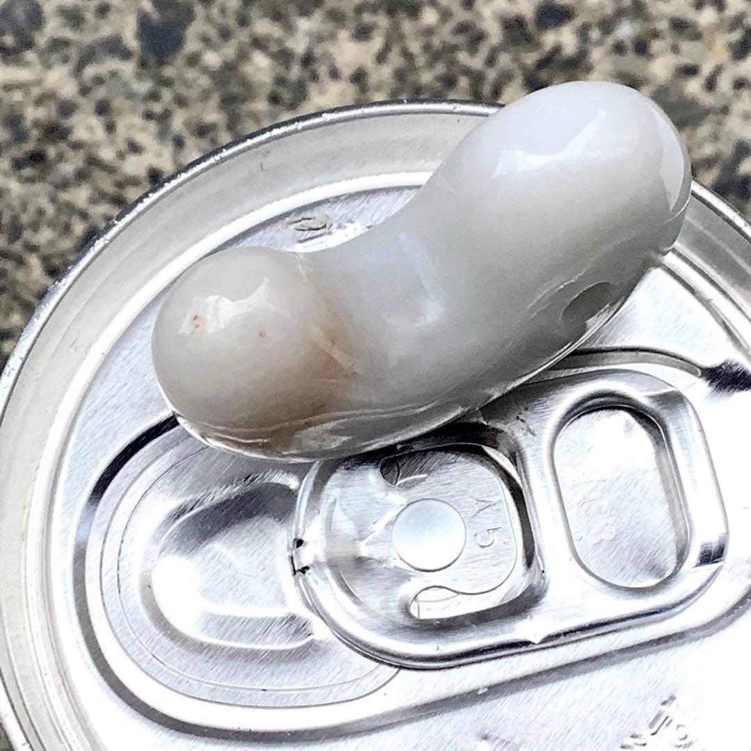 ✳見た事ありませんよね‼️オレンジ混ざり　糸魚川翡翠勾玉　本物ジェダイト鑑別書…