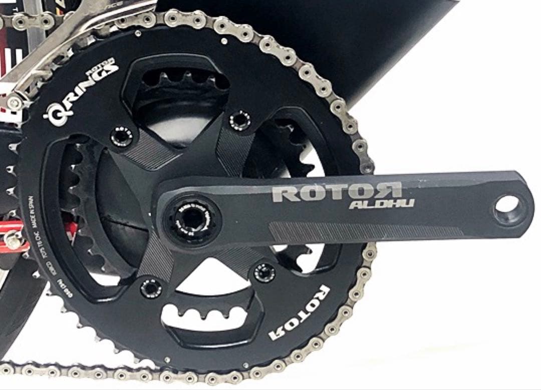 ROTOR ALDHU Q-RINGS 楕円 165mm ショートクランク