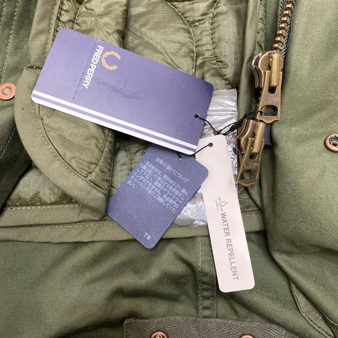 サイズ8 フレッドペリー モッズコート キルティングライナー付き