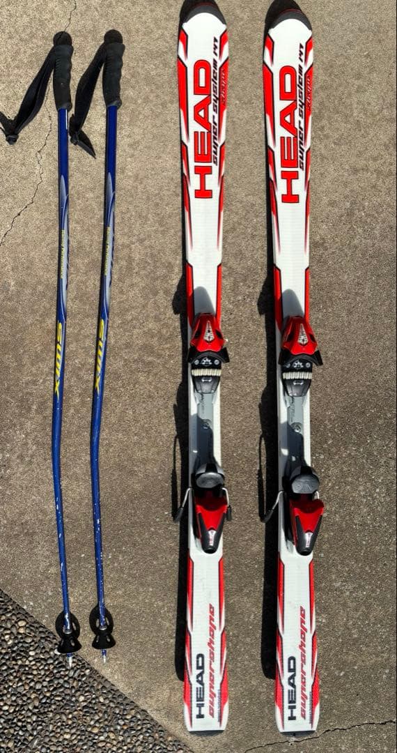 HEAD Super Shape 147cmスキーセット