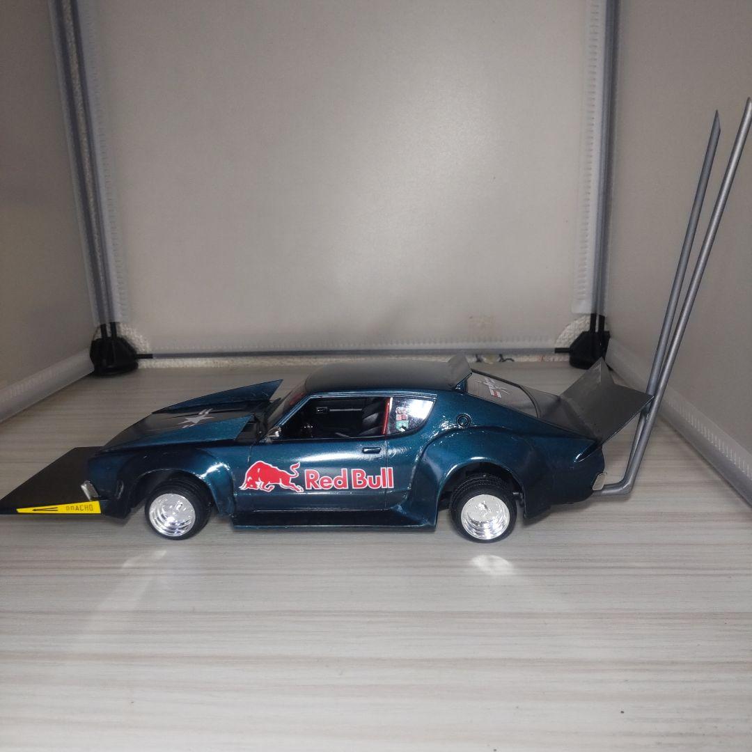 アオシマ1/24ケンメリ２Dr改！街道レーサー（レッドブル仕様）塗装済完成品！