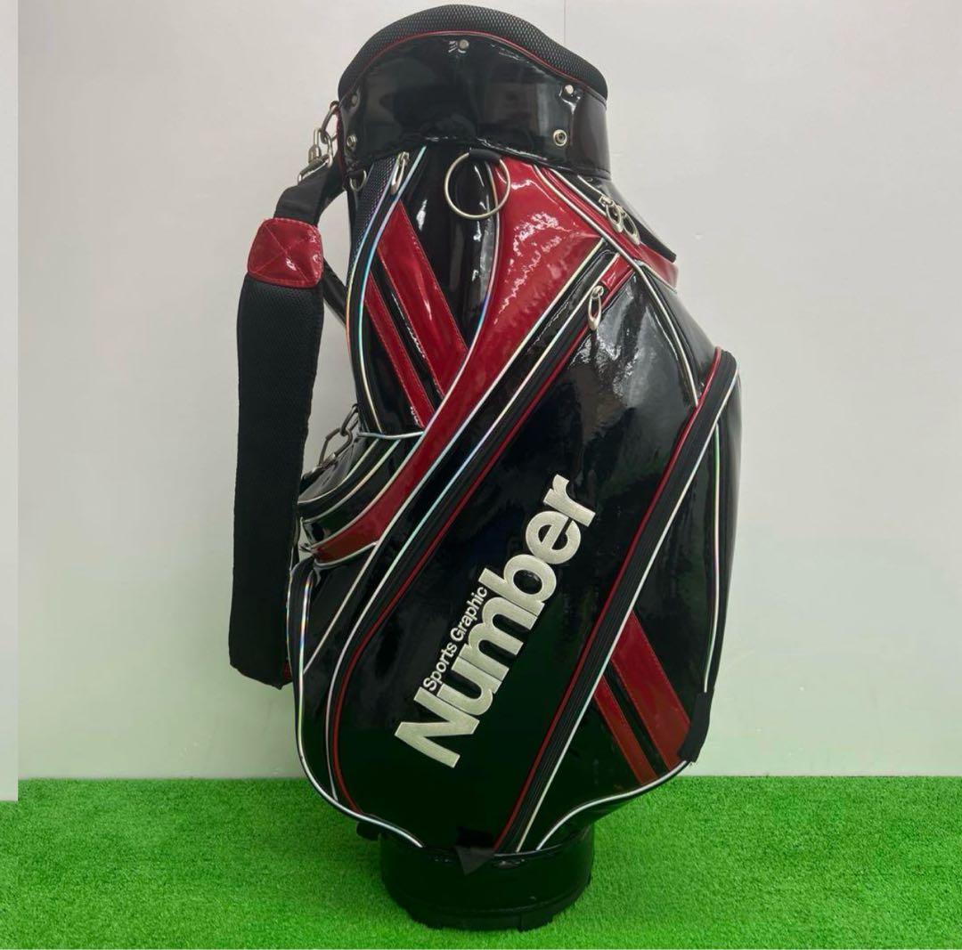 Number Sports Graphic 9インチ　 男性用　ブラック×レッド