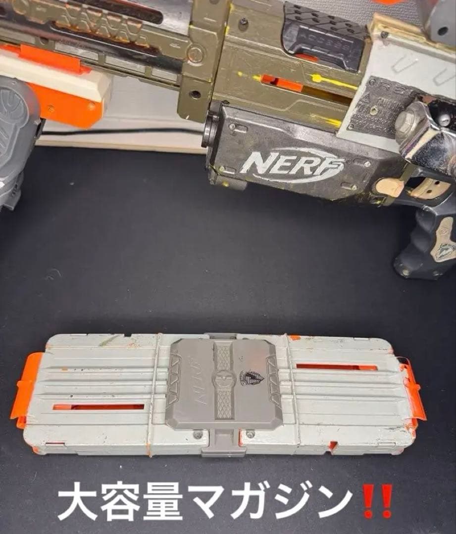 【NERF】魔改造 カスタム アタッチメント多数 スコープ付き 世界に一つ限定品