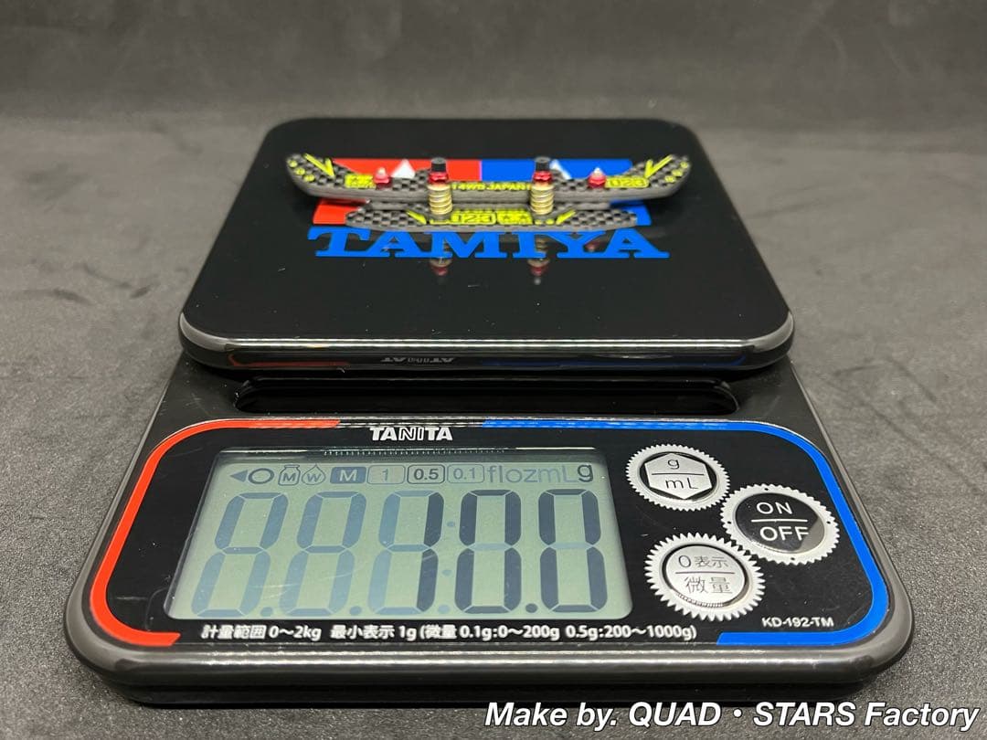 【ミニ四駆パーツ】2軸ATリジットバンパー　J-CUP2023　3mm厚カーボン