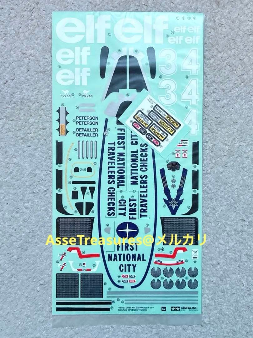 限定品 タミヤ RC 1/10 タイレルP34 1977年モナコ 塗装済みボディ