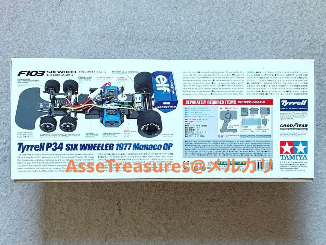 限定品 タミヤ RC 1/10 タイレルP34 1977年モナコ 塗装済みボディ