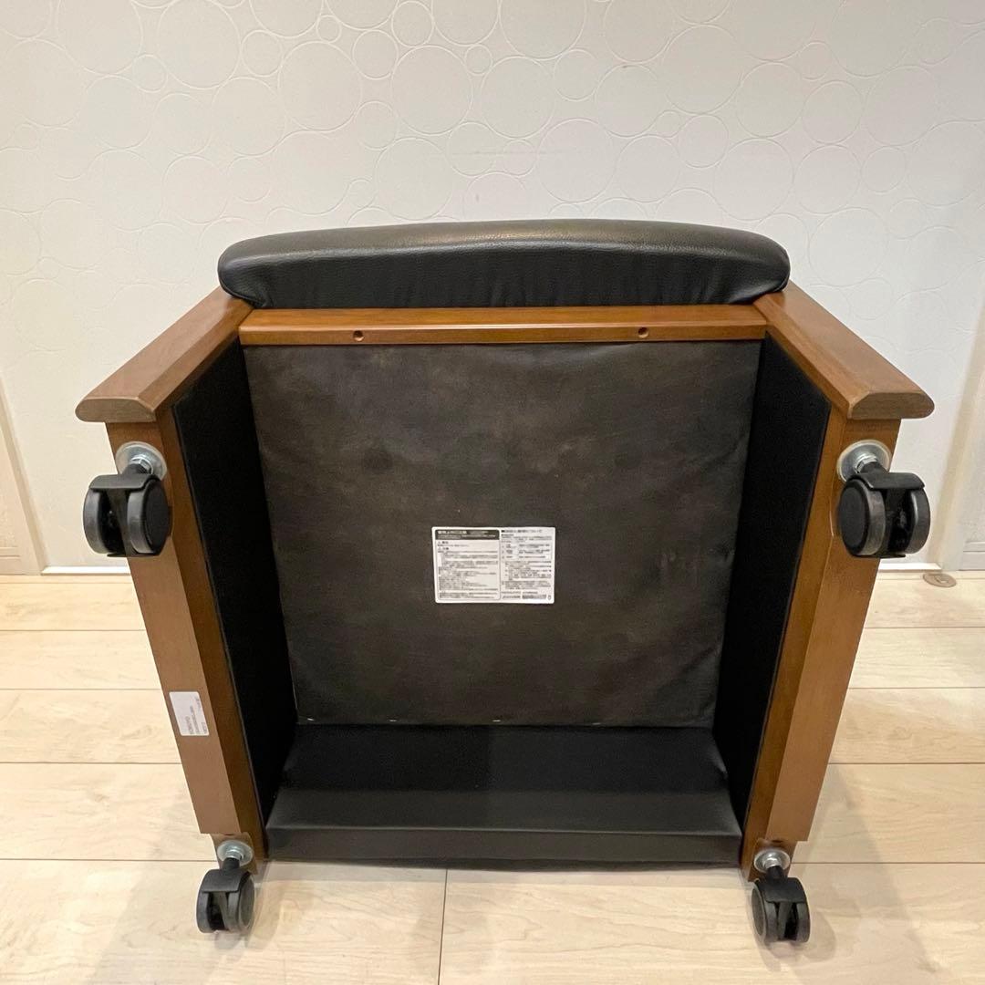 【美品】KOKUYO EARA ミーティングチェア 椅子 木肘 キャスター付 ②