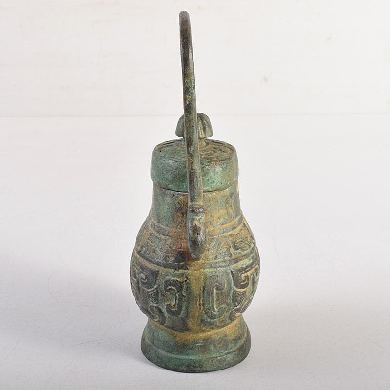 中国　古銅青銅　饕餮文　香炉　M　R8784