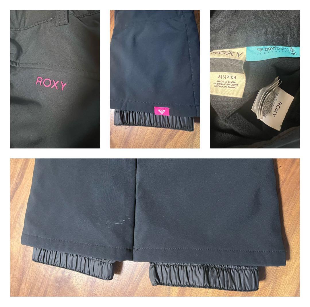 ROXY スキースノーボードパンツ ブラック　ジュニア•キッズ　サイズ8 S