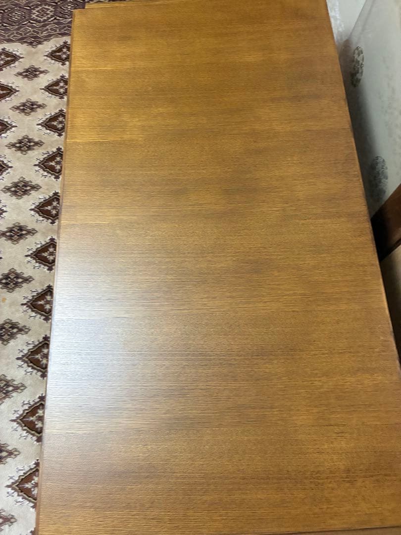 木目調 長方形テーブル 角丸デザイン