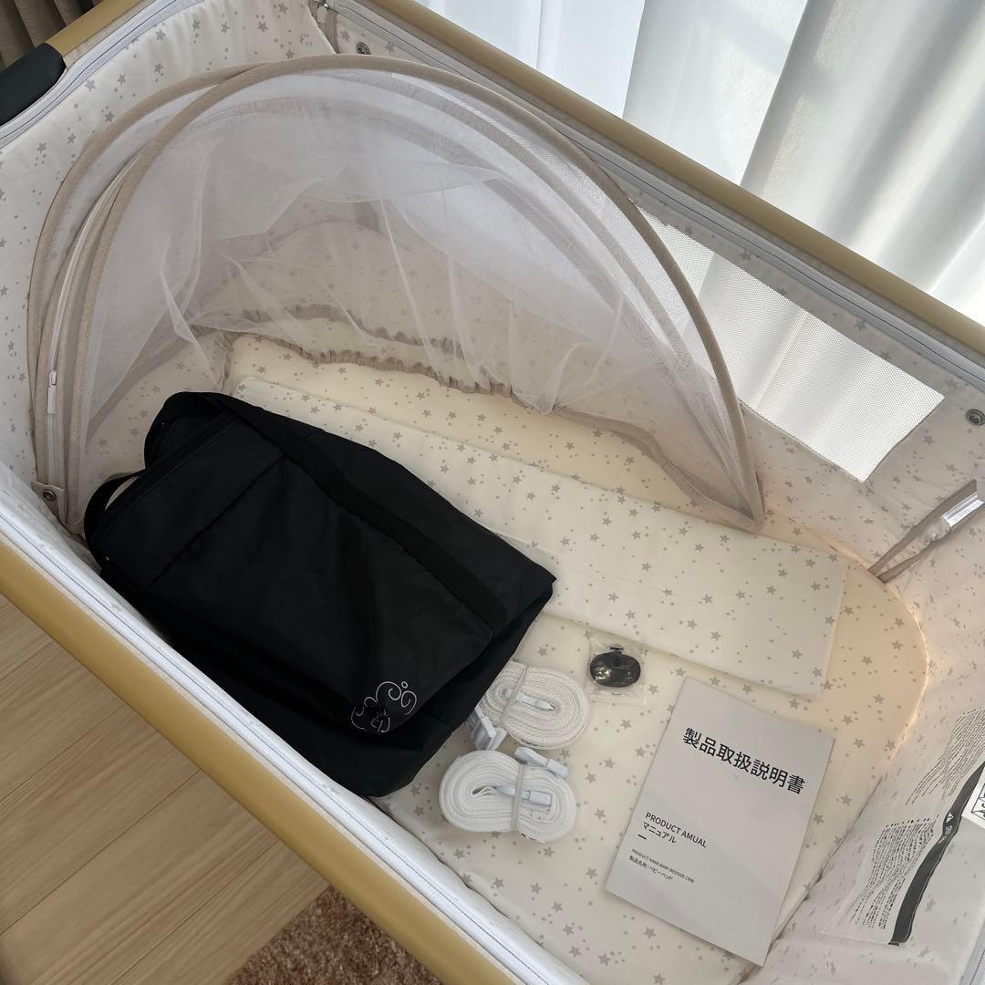 未使用級　Maydolly HZDMJ ベビーベッド　折りたたみ式　ケース付き