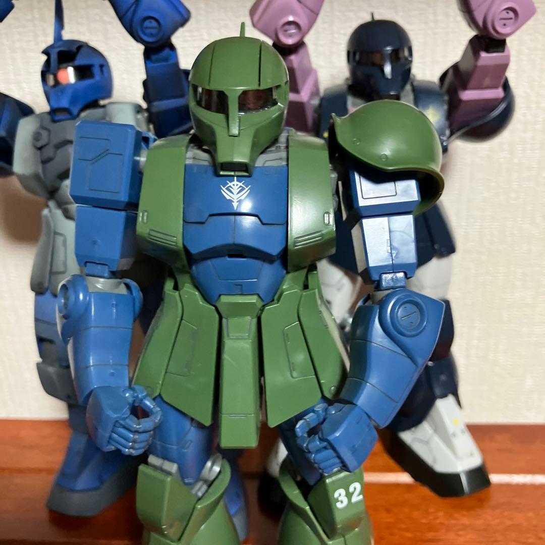 【ジャンク】MG ザクI：ランバ・ラル専用機、黒い三連星、旧ザク