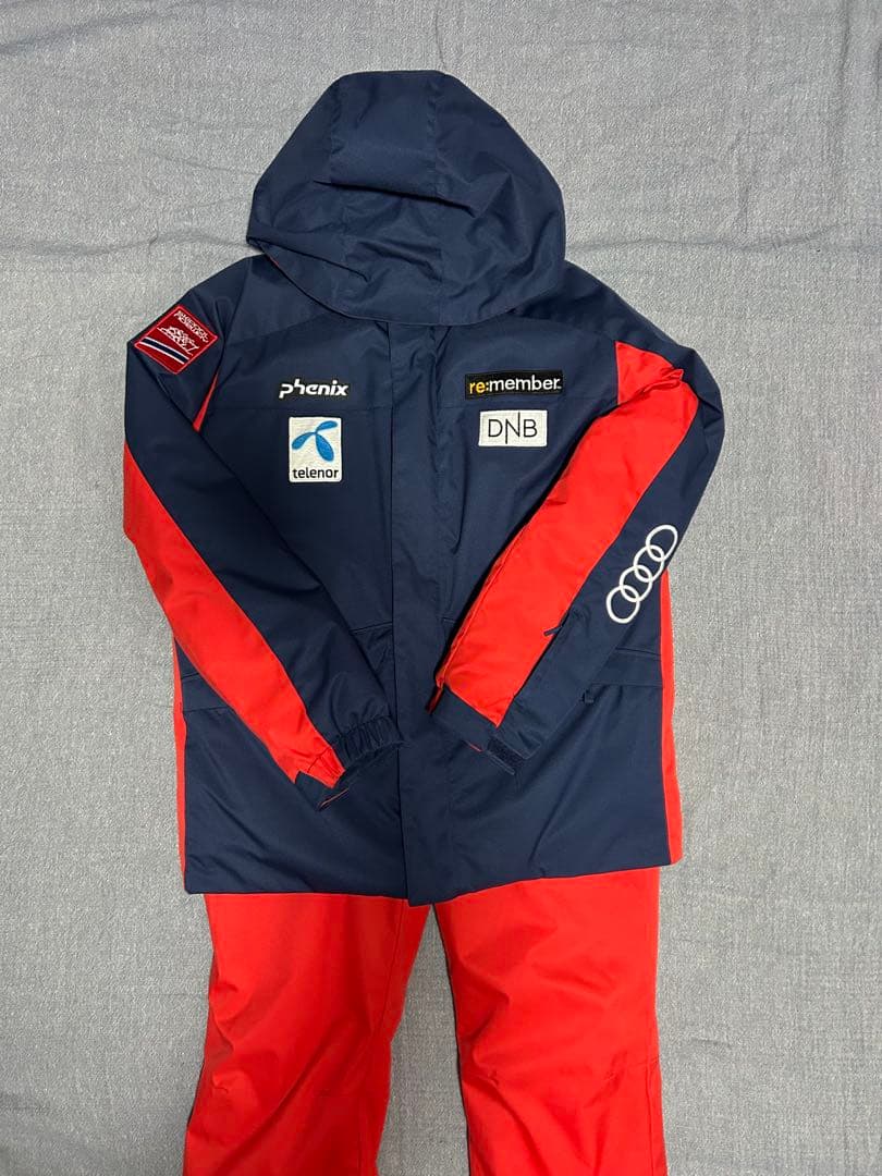 Phenix スキーウェア 子ども用 ネイビー/レッド