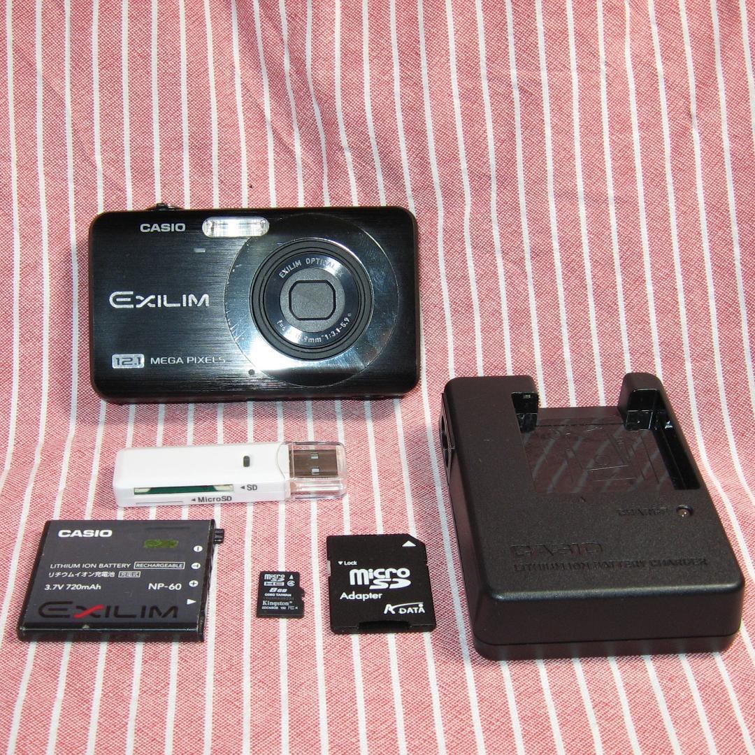 作例有　動作OK　SDカード付　純正セット カシオ EXILIM EX-Z90