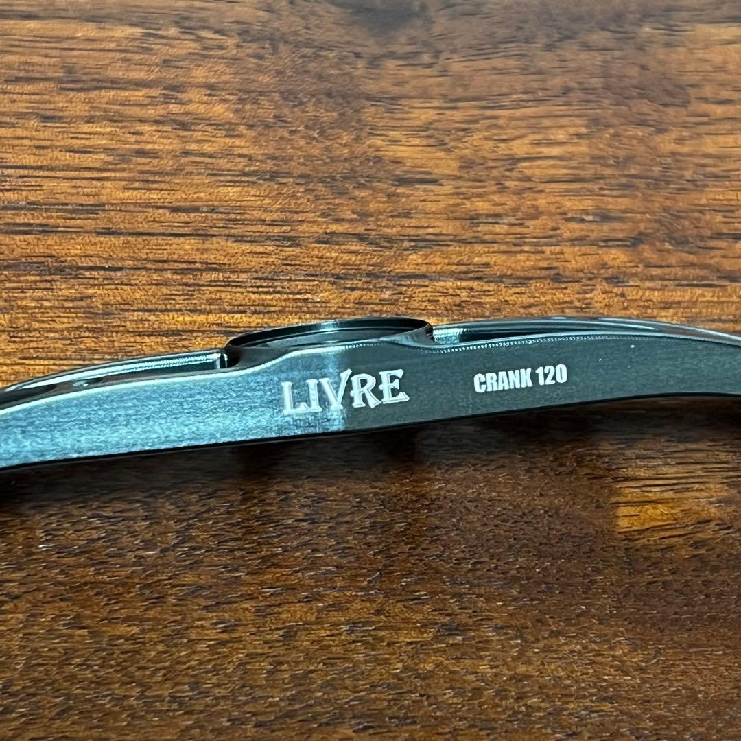 実釣未使用　リブレ　クランク120 メインプレート　ガンメタ