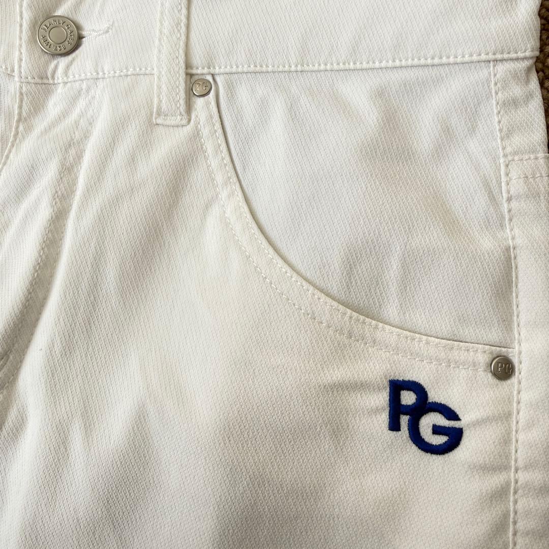 現行モデル　美品　パーリーゲイツ　パンツ　白　S〜M相当　ホワイト　コットン　3