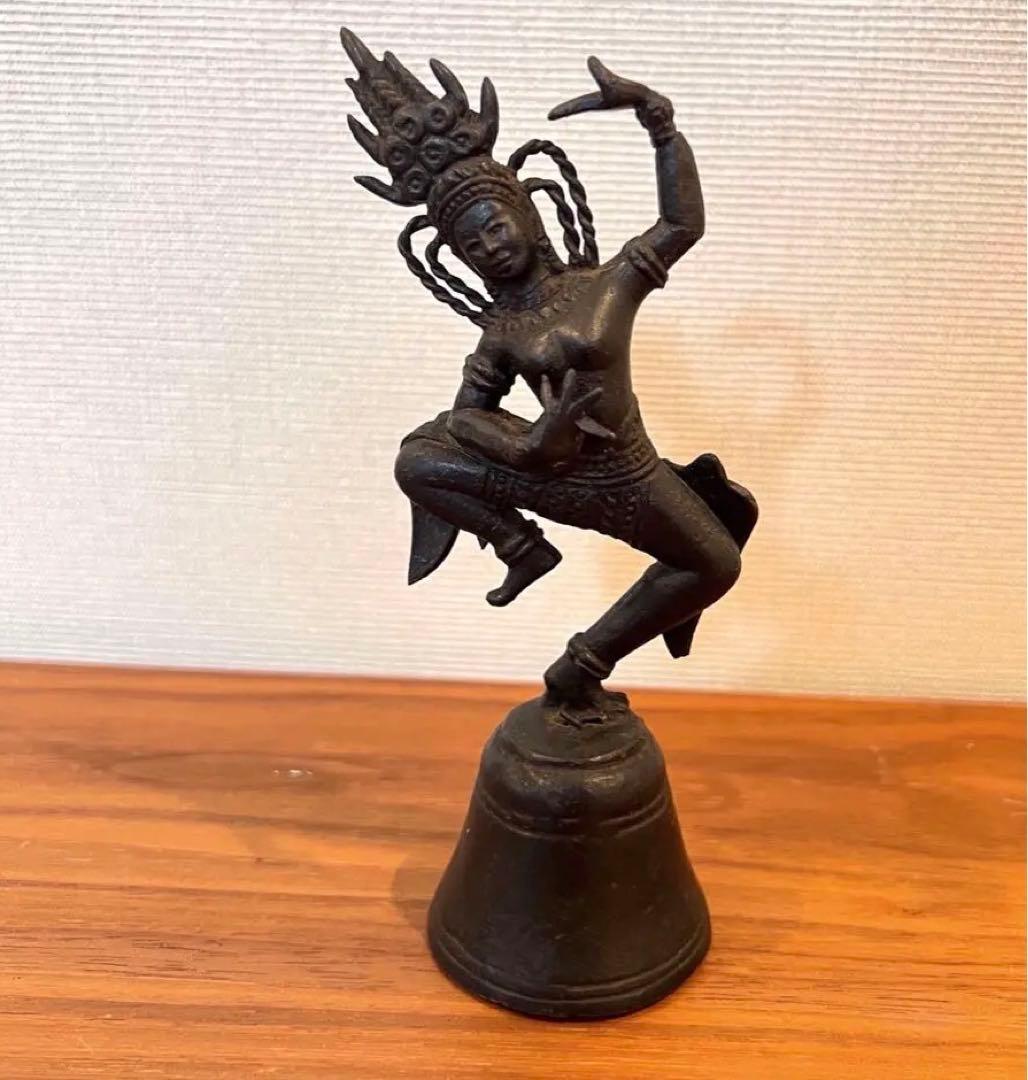 銅 仏像　鈴　踊り仏像　骨董　古美術　中国　タイ