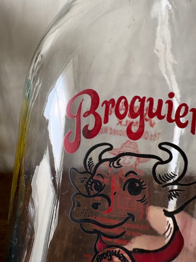 アメリカン雑貨 ビンテージBroqiere's Milk Bottle 牛乳瓶
