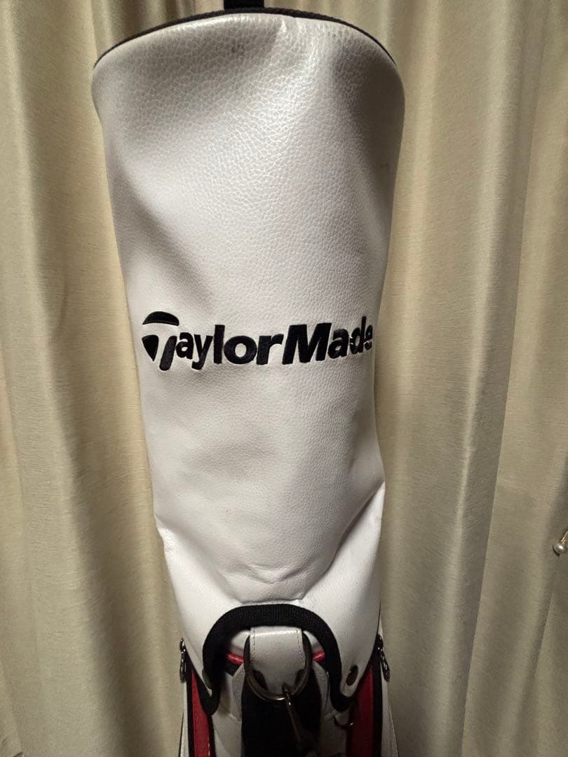 TaylorMade キャディバッグ ホワイト/レッド9.5型