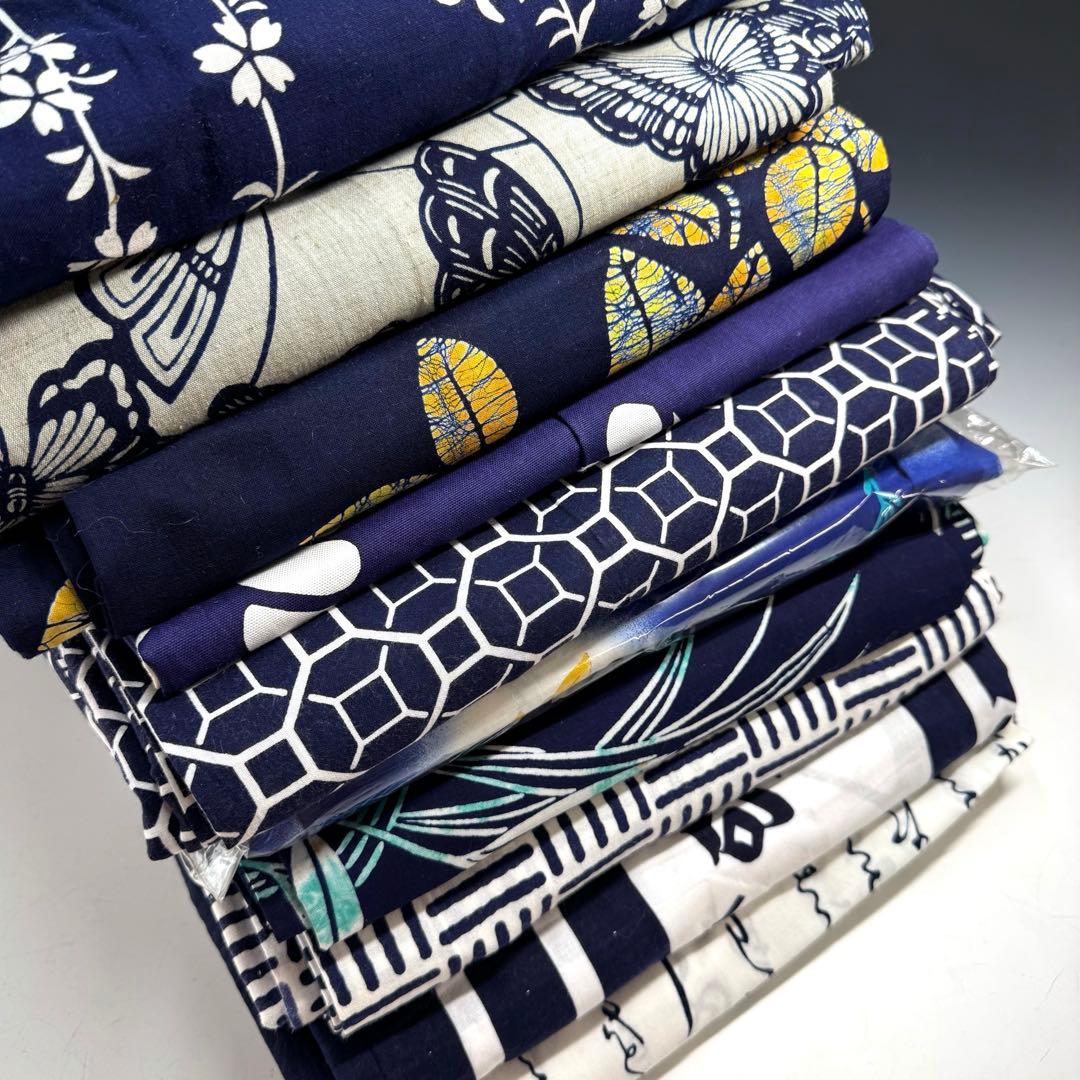 浴衣 まとめ売り 10枚 相撲浴衣 はっぴ リメイク ハンドメイド