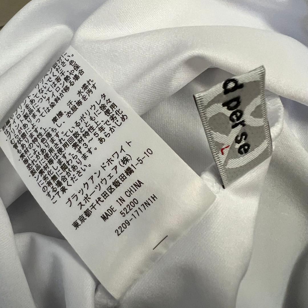 and per se アンパスィ　モックネック　長袖シャツ　L ロゴ　ゴルフ