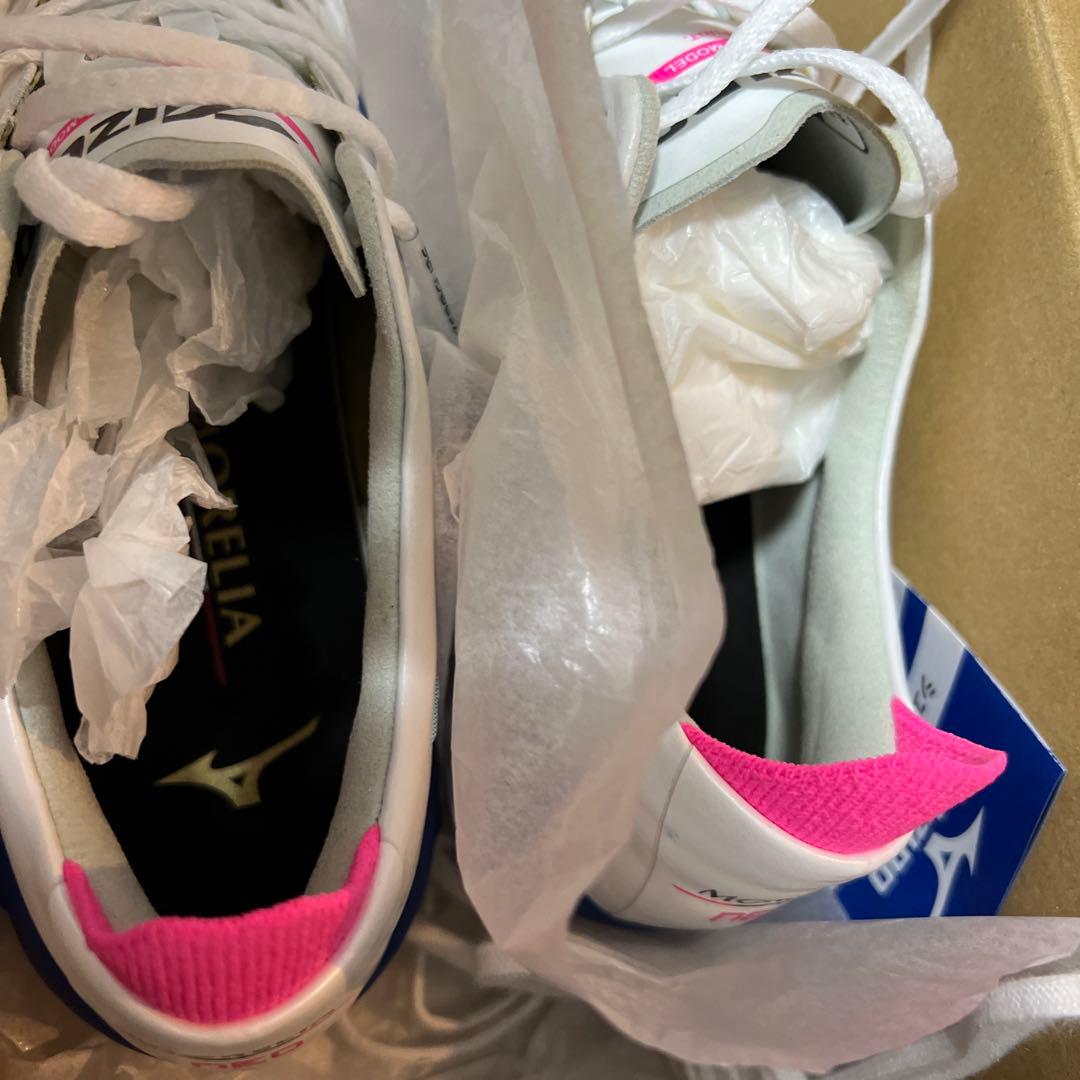 Mizuno Morelia ホワイト/ピンク シューズ 23.0cm