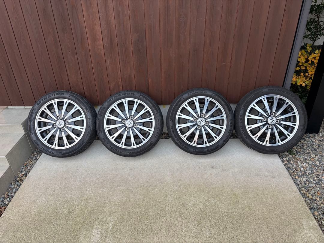 NBox 純正タイヤホイール4本セット　NWGN N/ NOne等　ミネルバ