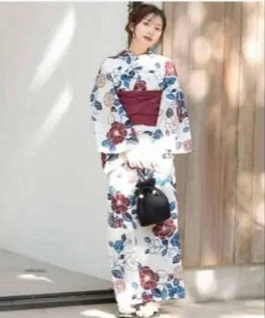 Dita 花柄 浴衣&浴衣帯&下駄 新品
