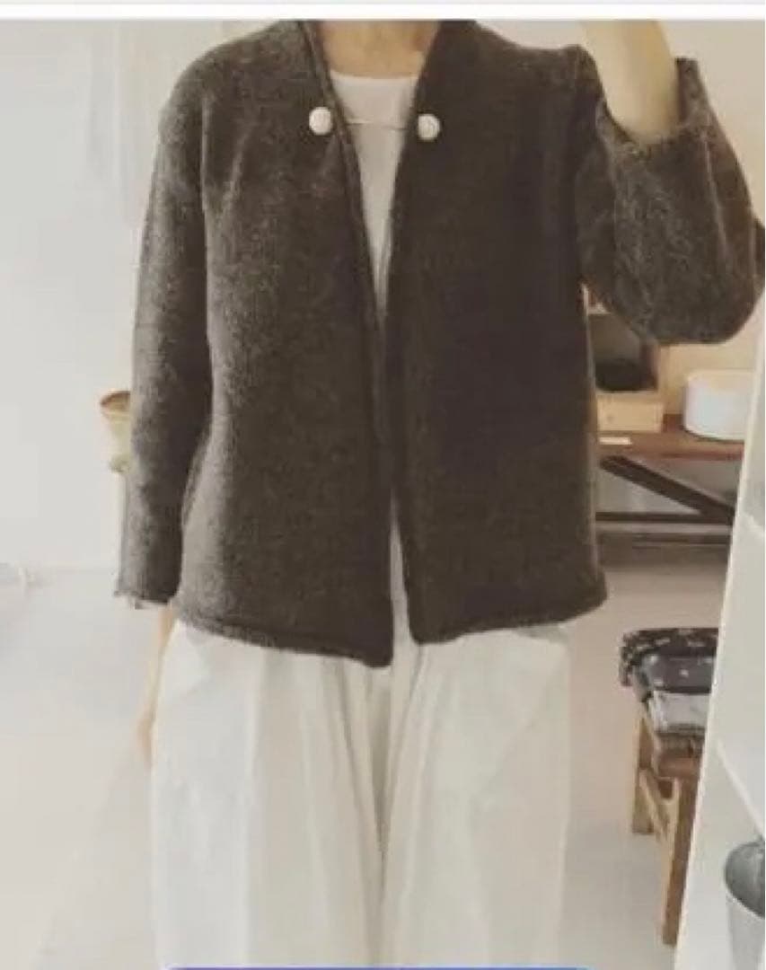 3.5万　dantan degas ダンタン　ニットカーディガン　ドガ ダンタン