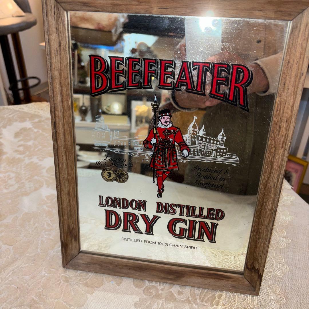 Beefeater ミラー ロンドン風景のパブミラー